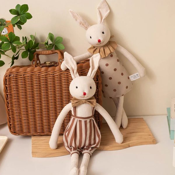 Handmade Bunny Plush in Cloth Dress Handmade Bunny Plush in Cloth Dress