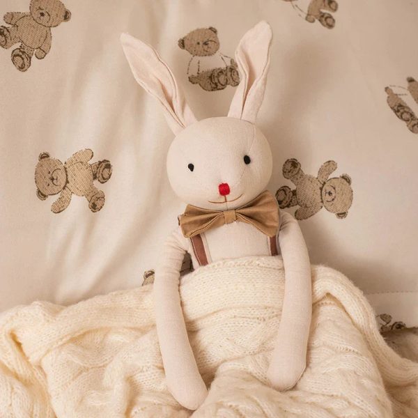 Handmade Bunny Plush in Cloth Dress Handmade Bunny Plush in Cloth Dress