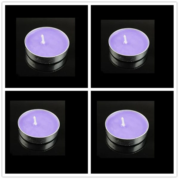 Handmade Soy Tea Light Candles 4-Pack for Romantic Dinner