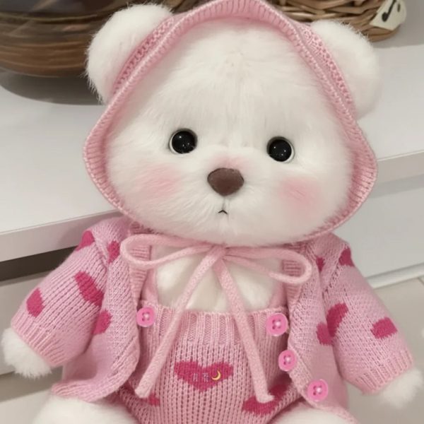 Handmade Teddy Bear Plush Doll with Outfit 30cm Handmade Teddy Bear Plush Doll with Outfit 30cm
