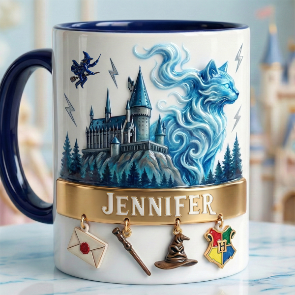 HaPo Wizard And Witch Castle - Personalized Accent Mug - Gift For Movie Fans NL122 HaPo Wizard And Witch Castle - Personalized Accent Mug - Gift For Movie Fans NL122