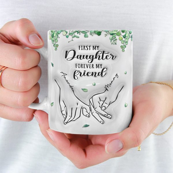 Happiness Is Seeing Your Mother Smile - Family Personalized Custom 3D Inflated Effect Printed Mug - Gift For Mom, Daughter Happiness Is Seeing Your Mother Smile - Family Personalized Custom 3D Inflated Effect Printed Mug - Gift For Mom, Daughter