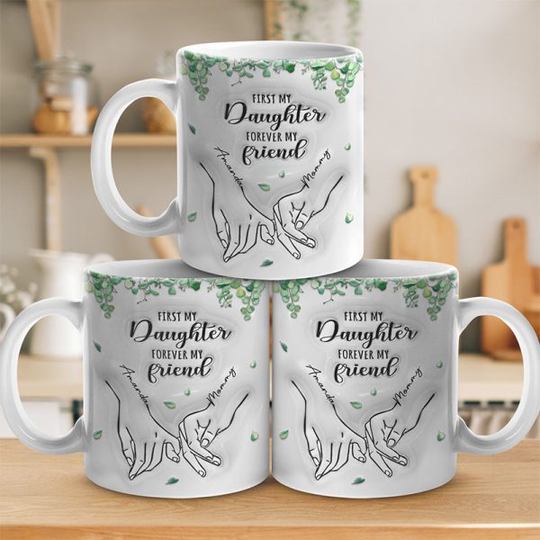 Happiness Is Seeing Your Mother Smile - Family Personalized Custom 3D Inflated Effect Printed Mug - Gift For Mom, Daughter Happiness Is Seeing Your Mother Smile - Family Personalized Custom 3D Inflated Effect Printed Mug - Gift For Mom, Daughter