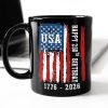 Happy 250th Birthday America Flag Black Mug LM32 895287 Happy 250th Birthday America Flag Black Mug LM32 895287