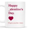 Happy Alentine's Day Heart Design - Personalized Custom Coffee Mug - CPL132_MG
