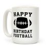 Happy Birthday, Football Coffee Mug Happy Birthday, Football Coffee Mug