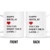 Happy Birthday Special Gift Love Heart - Personalized Custom Coffee Mug - CPL128_MG