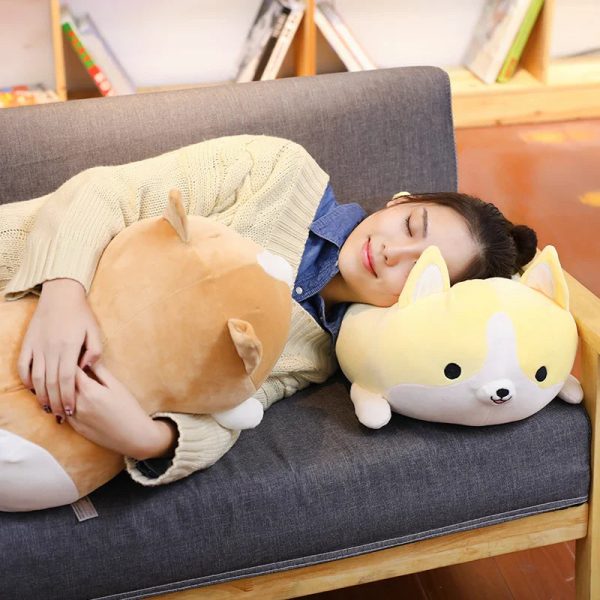 Happy Corgi Plush Dog Pillow Soft Stuffed Toy Gift Happy Corgi Plush Dog Pillow Soft Stuffed Toy Gift