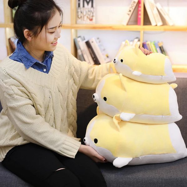 Happy Corgi Plush Dog Pillow Soft Stuffed Toy Gift Happy Corgi Plush Dog Pillow Soft Stuffed Toy Gift