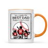 Happy Father's Day Baseball Dad Personalized Mug Happy Father's Day Baseball Dad Personalized Mug