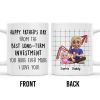 Happy Father's Day From The Best Long-Term Investment, Graph, Baby and Father - Personalized Custom Coffee Mug - DAD196_MG