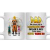 Happy Father's Day From Your Warriors - Gift For Dad - Personalized Ceramic Mug Happy Father's Day From Your Warriors - Gift For Dad - Personalized Ceramic Mug