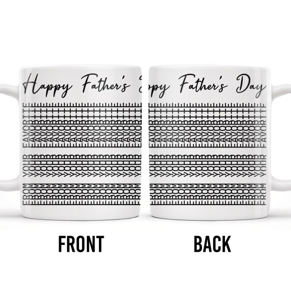 Happy Father's Day Geometric Patterns - Personalized Custom Coffee Mug - DAD216_MG Happy Father's Day Geometric Patterns - Personalized Custom Coffee Mug - DAD216_MG