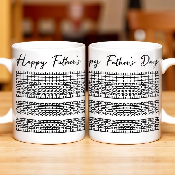 Happy Father's Day Geometric Patterns - Personalized Custom Coffee Mug - DAD216_MG Happy Father's Day Geometric Patterns - Personalized Custom Coffee Mug - DAD216_MG