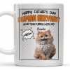 Happy Father's Day Human Servant, Your Tiny Furry Overlord - Personalized Custom Coffee Mug - CAT034_MG Happy Father's Day Human Servant, Your Tiny Furry Overlord - Personalized Custom Coffee Mug - CAT034_MG
