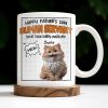 Happy Father's Day Human Servant, Your Tiny Furry Overlord - Personalized Custom Coffee Mug - CAT034_MG Happy Father's Day Human Servant, Your Tiny Furry Overlord - Personalized Custom Coffee Mug - CAT034_MG