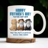 Happy Father's Day Human Servant, Your Tiny Furry Overlords, Cats - Personalized Custom Coffee Mug - CAT033_MG Happy Father's Day Human Servant, Your Tiny Furry Overlords, Cats - Personalized Custom Coffee Mug - CAT033_MG
