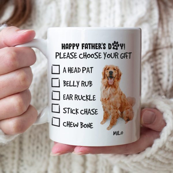Happy Father's Day! Please Choose Your Gift - Personalized White Mug Happy Father's Day! Please Choose Your Gift - Personalized White Mug