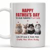 Happy Father's Day To Our Purrfect Cat Dad, Cats And Hearts - Personalized Custom Coffee Mug - DAD141_MG Happy Father's Day To Our Purrfect Cat Dad, Cats And Hearts - Personalized Custom Coffee Mug - DAD141_MG
