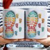 Happy Father's Day To The Best Dad We Love You, Footprints and Letters - Personalized Custom Coffee Mug - DAD038_MG Happy Father's Day To The Best Dad We Love You, Footprints and Letters - Personalized Custom Coffee Mug - DAD038_MG