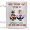 Happy Father's Day, You're My Favourite Parent Until Mother's Day 2026, Cartoon Characters - Personalized Custom Coffee Mug - DAD162_MG Happy Father's Day, You're My Favourite Parent Until Mother's Day 2026, Cartoon Characters - Personalized Custom Coffee Mug - DAD162_MG