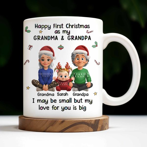 Happy First Christmas As My Grandma & Grandpa Mug - Personalized Custom Coffee Mug - FAM772_MG Happy First Christmas As My Grandma & Grandpa Mug - Personalized Custom Coffee Mug - FAM772_MG