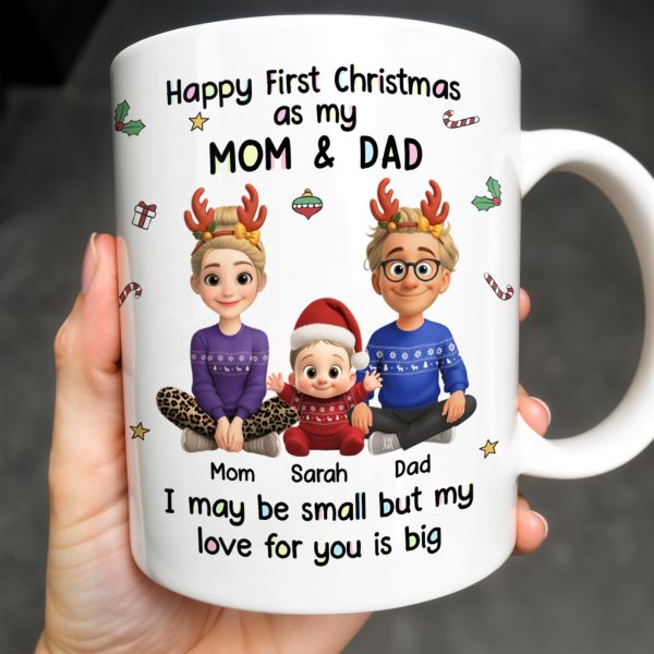 Happy First Christmas As My Grandma & Grandpa Mug - Personalized Custom Coffee Mug - FAM772_MG Happy First Christmas As My Grandma & Grandpa Mug - Personalized Custom Coffee Mug - FAM772_MG