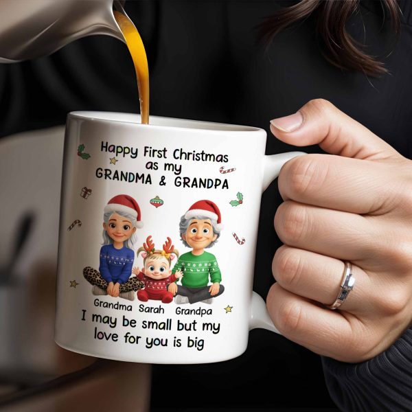 Happy First Christmas As My Grandma & Grandpa Mug - Personalized Custom Coffee Mug - FAM772_MG Happy First Christmas As My Grandma & Grandpa Mug - Personalized Custom Coffee Mug - FAM772_MG