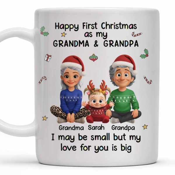 Happy First Christmas As My Grandma & Grandpa Mug - Personalized Custom Coffee Mug - FAM772_MG Happy First Christmas As My Grandma & Grandpa Mug - Personalized Custom Coffee Mug - FAM772_MG