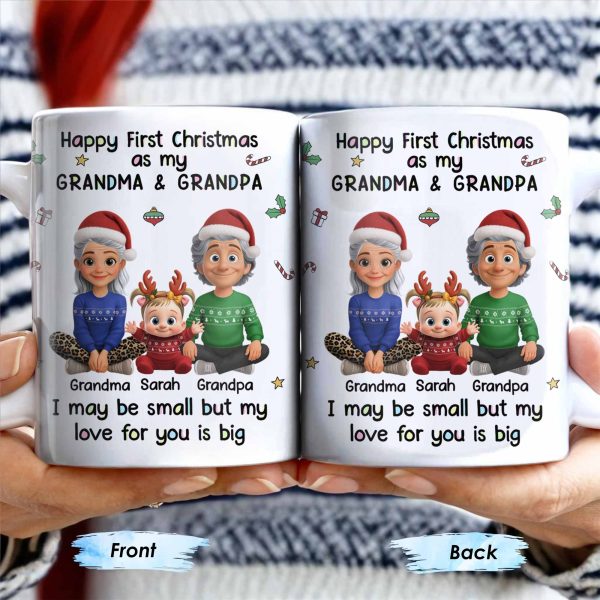 Happy First Christmas As My Grandma & Grandpa Mug - Personalized Custom Coffee Mug - FAM772_MG Happy First Christmas As My Grandma & Grandpa Mug - Personalized Custom Coffee Mug - FAM772_MG