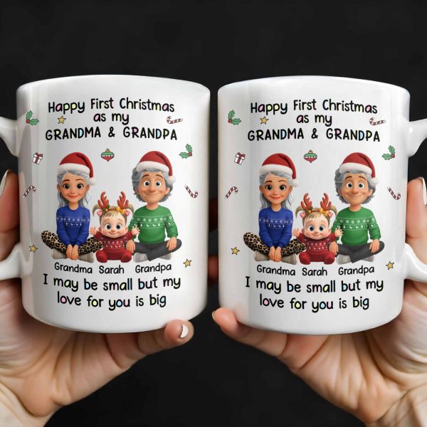 Happy First Christmas As My Grandma & Grandpa Mug - Personalized Custom Coffee Mug - FAM772_MG Happy First Christmas As My Grandma & Grandpa Mug - Personalized Custom Coffee Mug - FAM772_MG
