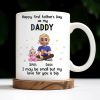 Happy First Father's Day as my DADDY, Love is Big - Personalized Custom Coffee Mug - DAD170_MG Happy First Father's Day as my DADDY, Love is Big - Personalized Custom Coffee Mug - DAD170_MG