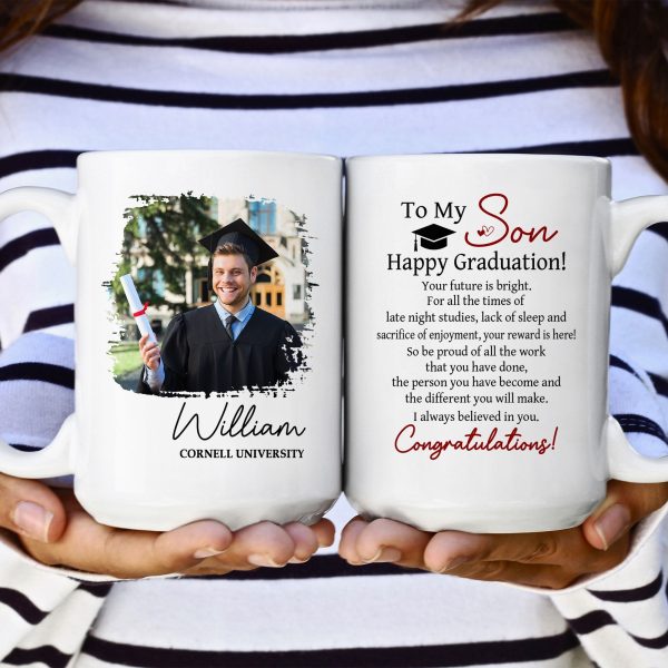 Happy Graduation Your Future Is Bright - Personalized Photo Mug Happy Graduation Your Future Is Bright - Personalized Photo Mug