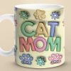 Happy Howlidays Cat Mom Dog Mom - Dog & Cat Personalized Custom 3D Inflated Effect Printed Mug - Christmas Gift For Pet Owners, Pet Lovers Happy Howlidays Cat Mom Dog Mom - Dog & Cat Personalized Custom 3D Inflated Effect Printed Mug - Christmas Gift For Pet Owners, Pet Lovers
