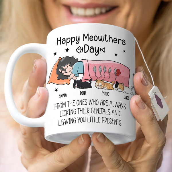 Happy Meowthers Day, Meow Lover White Mug Happy Meowthers Day, Meow Lover White Mug