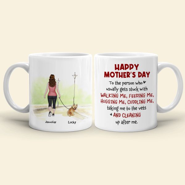 Happy Mother's Day, Gift For Mom, Personalized Mug, Dog Mom Mug, Mother's Day Gift Happy Mother's Day, Gift For Mom, Personalized Mug, Dog Mom Mug, Mother's Day Gift