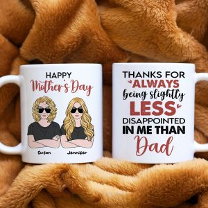 Happy Mother's Day, Gift For Mom, Personalized Mug, Mom And Kid Coffee Mug, Mother's Day Gift