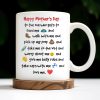 Happy Mother's Day To The One Who Gets To Feed Me And Walk With Me, Dog And Heart - Personalized Custom Coffee Mug - DOG035_MG Happy Mother's Day To The One Who Gets To Feed Me And Walk With Me, Dog And Heart - Personalized Custom Coffee Mug - DOG035_MG