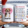 Happy Mother's Day To The One Who Gets To Feed Me And Walk With Me, Dog And Heart - Personalized Custom Coffee Mug - DOG035_MG Happy Mother's Day To The One Who Gets To Feed Me And Walk With Me, Dog And Heart - Personalized Custom Coffee Mug - DOG035_MG