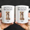 Happy Mother's Day! To the World's Best Dog Mom I Woof You, Dog and Paw Prints - Personalized Custom Coffee Mug - DGM003_MG Happy Mother's Day! To the World's Best Dog Mom I Woof You, Dog and Paw Prints - Personalized Custom Coffee Mug - DGM003_MG