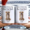 Happy Mother's Day! To the World's Best Dog Mom I Woof You, Dog and Paw Prints - Personalized Custom Coffee Mug - DGM003_MG Happy Mother's Day! To the World's Best Dog Mom I Woof You, Dog and Paw Prints - Personalized Custom Coffee Mug - DGM003_MG
