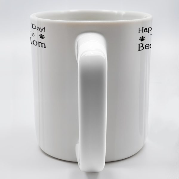 Happy Mother's Day! To the World's Best Dog Mom I Woof You, Dog and Paw Prints - Personalized Custom Coffee Mug - DGM003_MG Happy Mother's Day! To the World's Best Dog Mom I Woof You, Dog and Paw Prints - Personalized Custom Coffee Mug - DGM003_MG