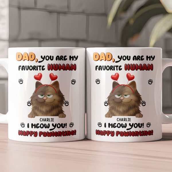 Happy Pawlentine! - Personalized Mug Happy Pawlentine! - Personalized Mug