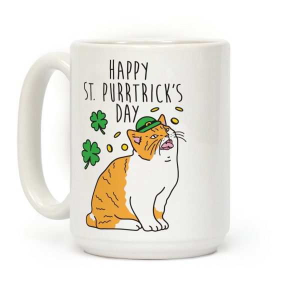 Happy St. Purrtrick's Day Coffee Mug Happy St. Purrtrick's Day Coffee Mug
