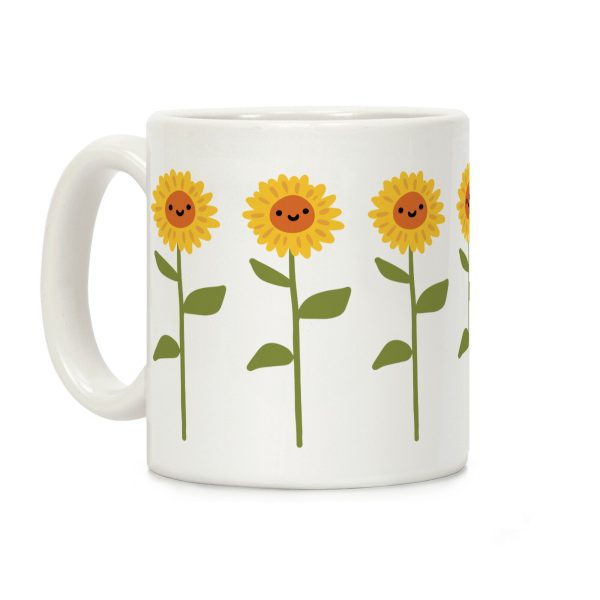 Happy Sunflower Pattern Coffee Mug Happy Sunflower Pattern Coffee Mug