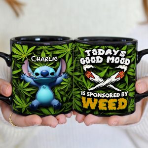 Happy Tropical Alien Coffee Mug - Personalized Gifts For Weed Lovers 02TODT090625
