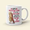 Happy Valentine's Day - Personalized White Mug - Gift For Couple HH01 Happy Valentine's Day - Personalized White Mug - Gift For Couple HH01