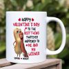 Happy Valentine's Day - Personalized White Mug - Gift For Couple HH01 Happy Valentine's Day - Personalized White Mug - Gift For Couple HH01