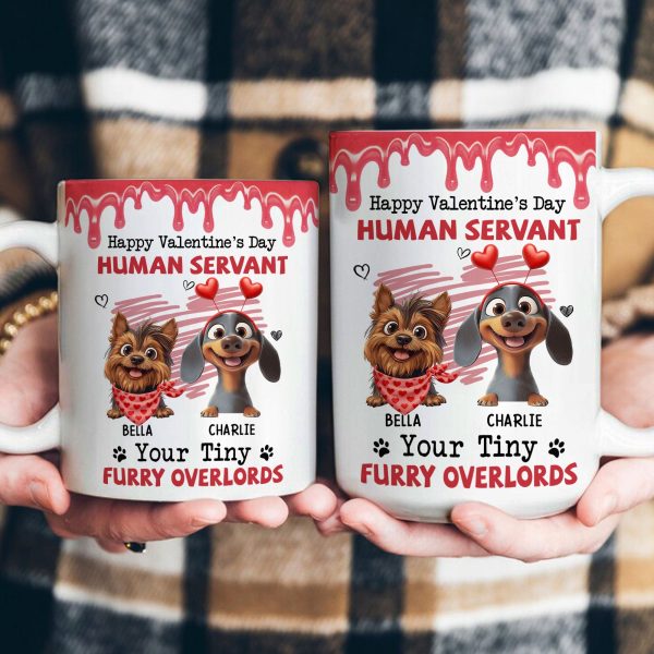 Happy Valentine's Day Human Servant - Personalized Mug Happy Valentine's Day Human Servant - Personalized Mug