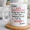 Happy Valentine's Day, My Wiener - Personalized Custom Coffee Mug - CPL1321_MG